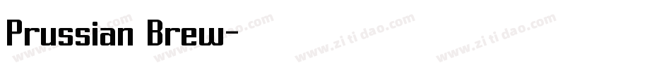 Prussian Brew字体转换